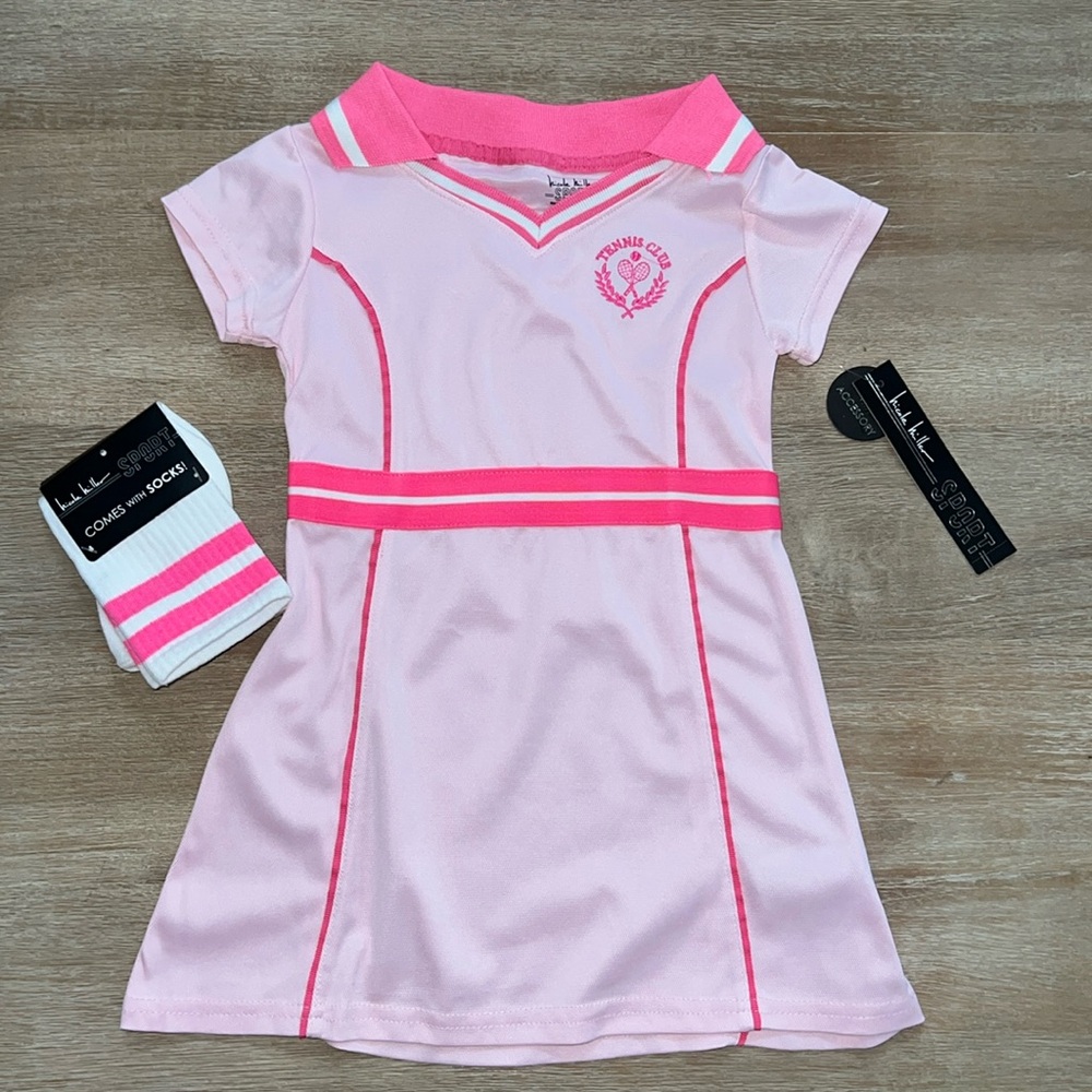 Nicole Miller Toddler Girl Tennis 2 Piece Set Dress 3T 4T